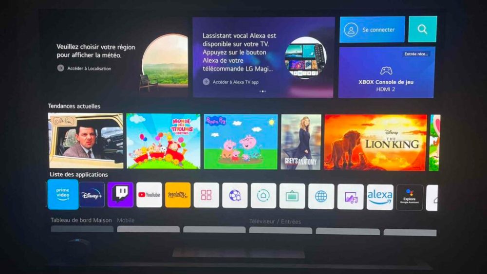 Téléviseur LG OLED C2 // Source : Maxime Claudel pour Numerama Téléviseur LG OLED C2 // Source : Maxime Claudel pour Numerama