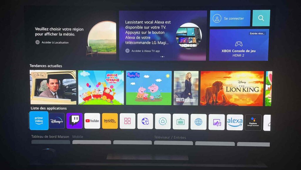Téléviseur LG OLED C2 // Source : Maxime Claudel pour Numerama Téléviseur LG OLED C2 // Source : Maxime Claudel pour Numerama