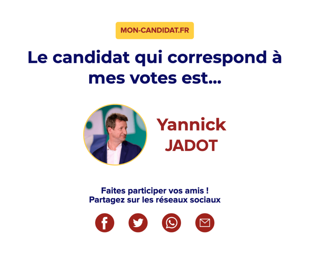 Avoir Yannick Jadot n'est pas chose aosée // Source : Capture d'écran Numerama Avoir Yannick Jadot n'est pas chose aosée // Source : Capture d'écran Numerama