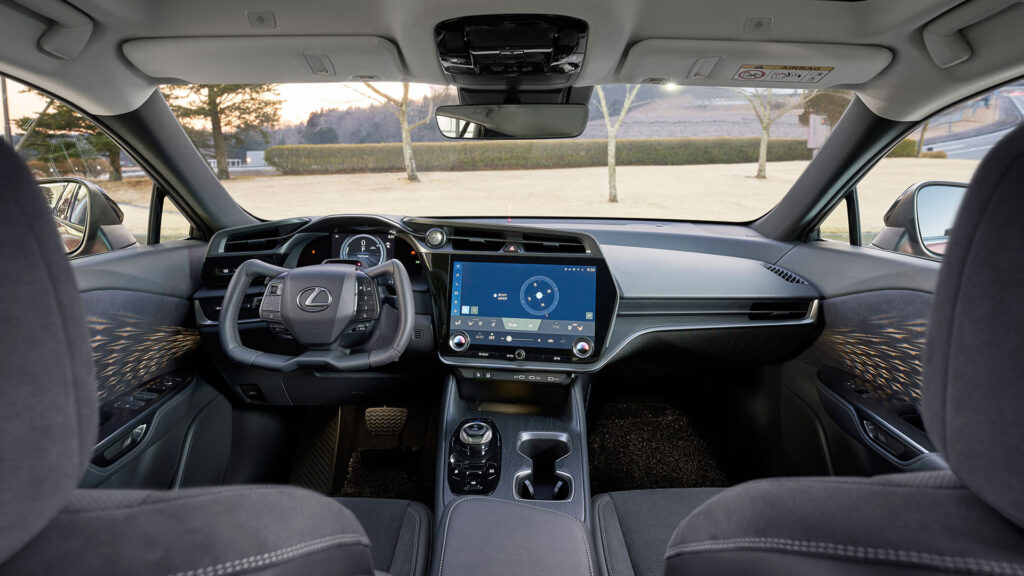 Volant Steer-by-Wire du Lexus RZ // Source : Lexus Volant Steer-by-Wire du Lexus RZ // Source : Lexus