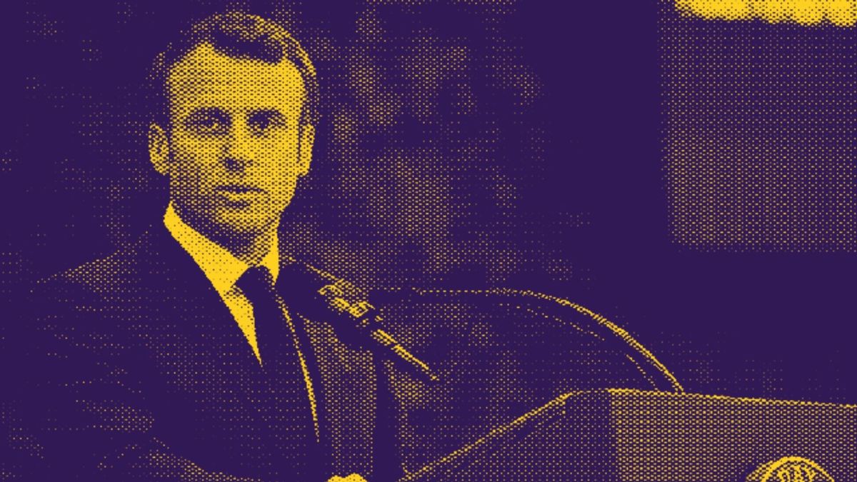 Emmanuel Macron a des projets avec les NFT // Source : Public Domain Dedication Emmanuel Macron a des projets avec les NFT // Source : Public Domain Dedication