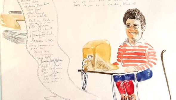 Un dessin représentant Marion Créhange // Source : interstices