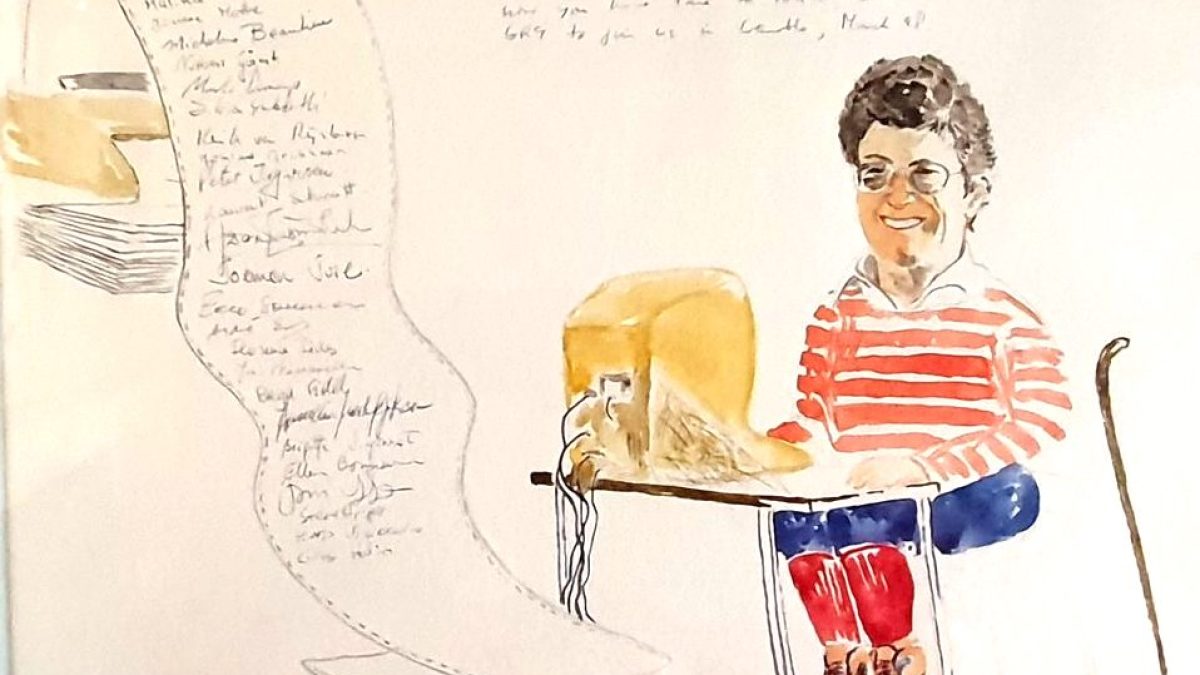 Un dessin représentant Marion Créhange // Source : interstices Un dessin représentant Marion Créhange // Source : interstices