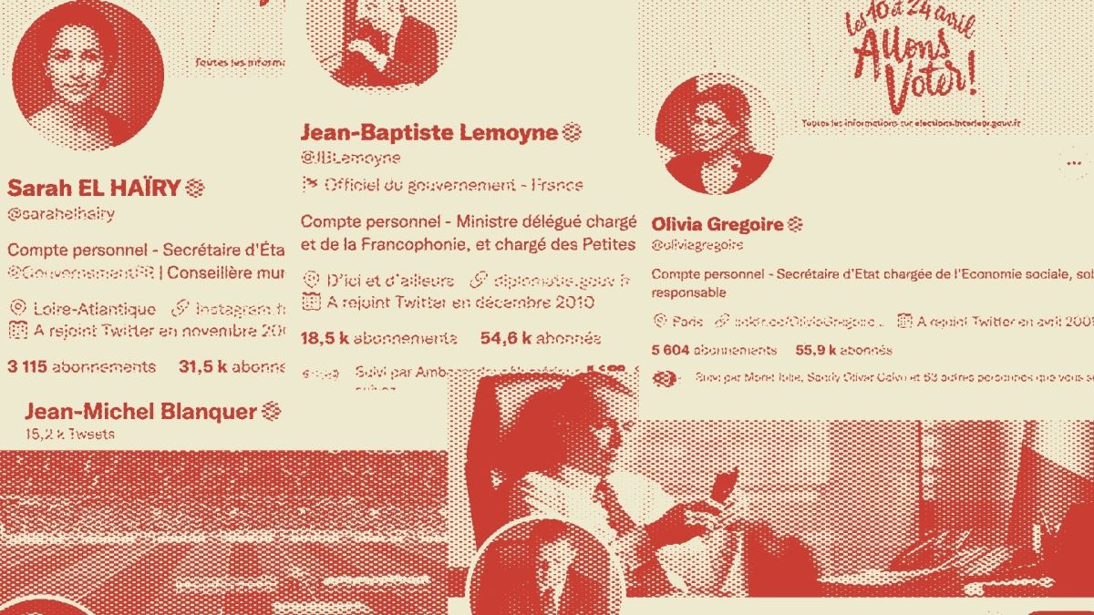 Certains ministres précisent désormais sur leur compte Twitter qu'il s'agit de leur « compte personnel » // Source : Numerama Certains ministres précisent désormais sur leur compte Twitter qu'il s'agit de leur « compte personnel » // Source : Numerama