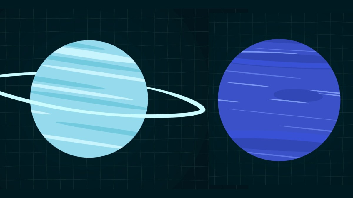 Uranus et Neptune // Source : Numerama/Nino Barbey Uranus et Neptune // Source : Numerama/Nino Barbey