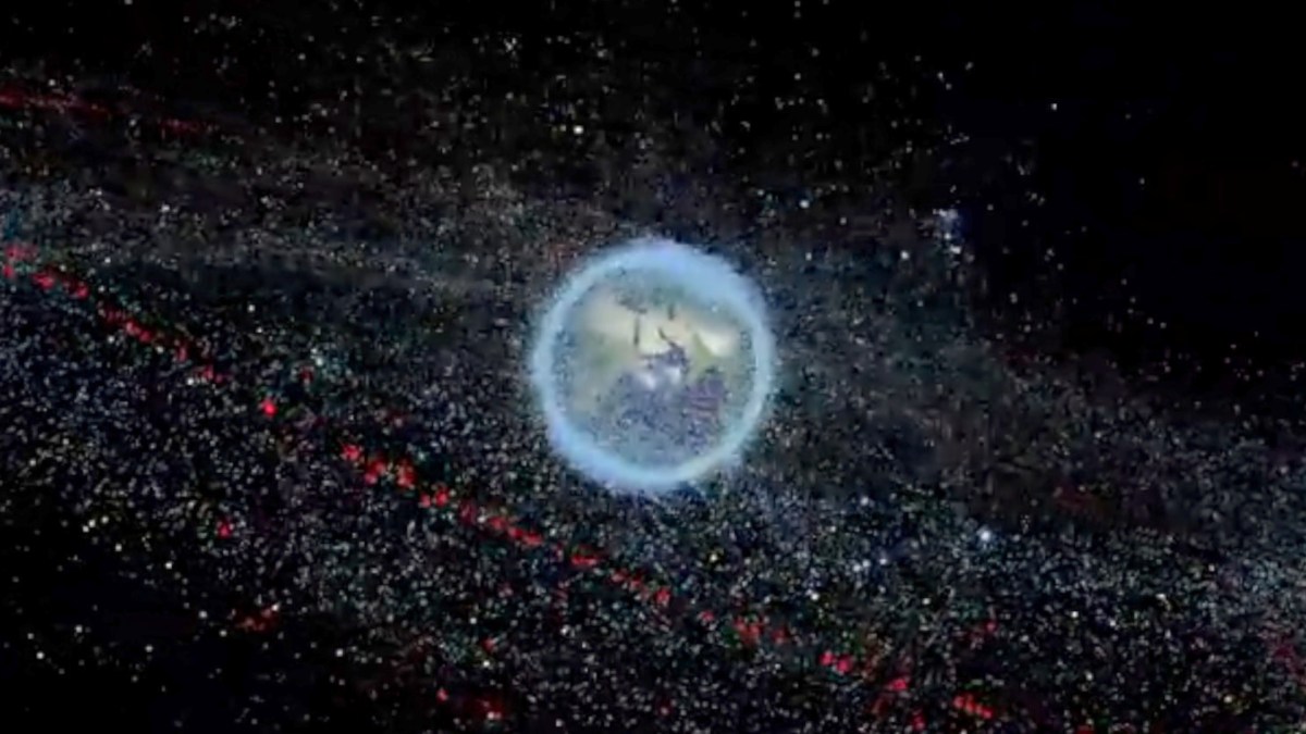 Débris en orbite terrestre. // Source : ESA - European Space Agency Débris en orbite terrestre. // Source : ESA - European Space Agency
