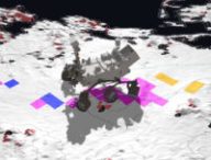 Carte de conduite de Perseverance sur Mars. // Source : Capture d'écran YouTube NASA Jet Propulsion Laboratory