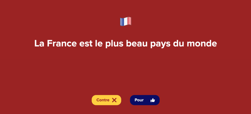 Une question tout à fait neutre // Source : Capture d'écran Numerama Une question tout à fait neutre // Source : Capture d'écran Numerama
