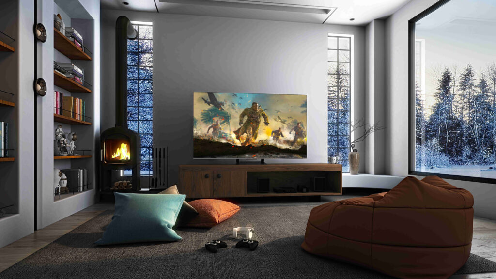 Le téléviseur TCL C73 // Source : TCL Le téléviseur TCL C73 // Source : TCL