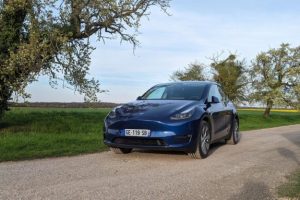 Tesla Model Y // Source : Raphaelle Baut pour Numerama Tesla Model Y // Source : Raphaelle Baut pour Numerama
