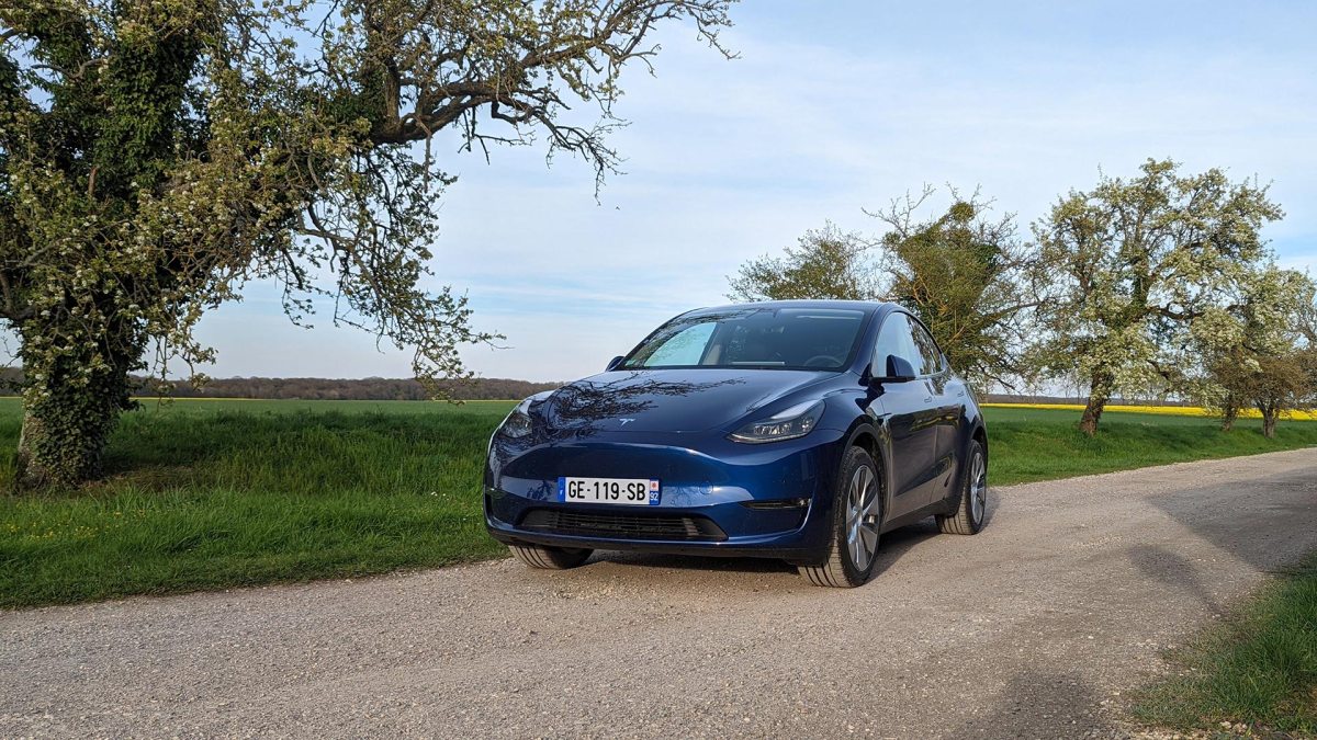 Tesla Model Y // Source : Raphaelle Baut pour Numerama Tesla Model Y // Source : Raphaelle Baut pour Numerama