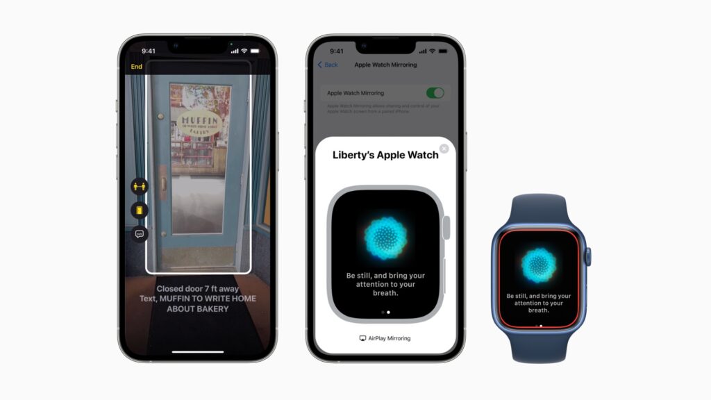 Apple veut transformer l'iPhone en outil pour aider les malvoyants. // Source : Apple Apple veut transformer l'iPhone en outil pour aider les malvoyants. // Source : Apple