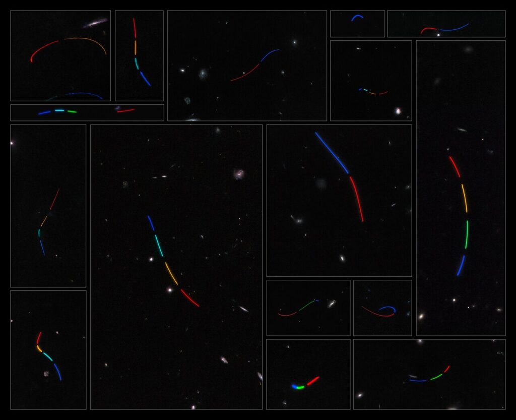 Les astronomes ont trouvé 1701 nouvelles traînées d'astéroïdes dans les données d'archives du télescope spatial Hubble // Source : ESA Les astronomes ont trouvé 1701 nouvelles traînées d'astéroïdes dans les données d'archives du télescope spatial Hubble // Source : ESA