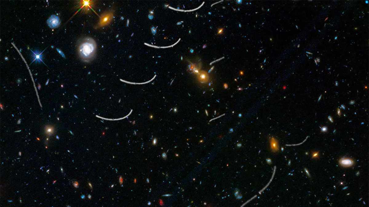 Des astéroïdes à travers les images du télescope Hubble // Source : EsaHubble Des astéroïdes à travers les images du télescope Hubble // Source : EsaHubble