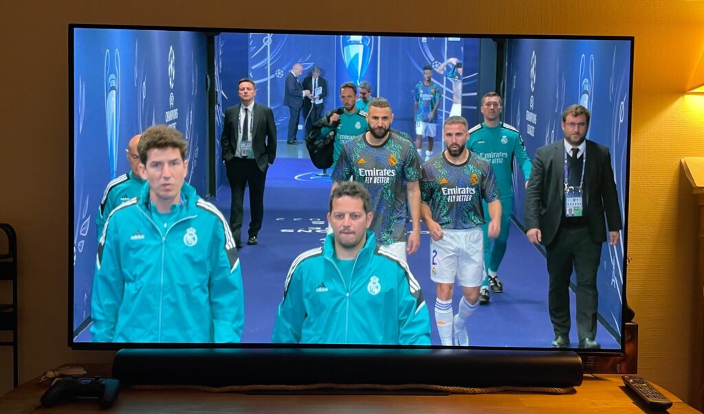 Finale de la Ligue des champions en Dolby Atmos et Dolby Vision // Source : Maxime Claudel pour Numerama