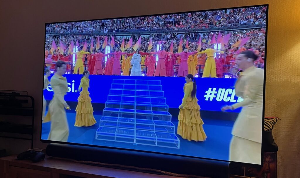 Finale de la Ligue des champions en Dolby Atmos et Dolby Vision // Source : Maxime Claudel pour Numerama