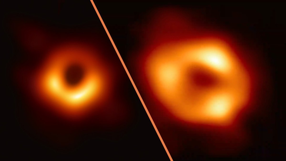 Le trou noir M87, le trou noir SgA*. // Source : Event Horizon Telescope Le trou noir M87, le trou noir SgA*. // Source : Event Horizon Telescope