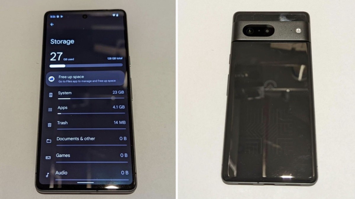 Photos du prototype de Pixel 7. // Source : Captures d'écran eBay Photos du prototype de Pixel 7. // Source : Captures d'écran eBay