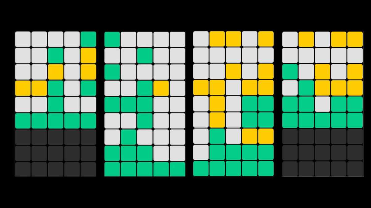 Quordle est très difficile - mais drôle // Source : Numerama Quordle est très difficile - mais drôle // Source : Numerama