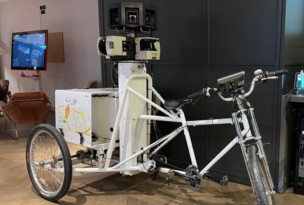 Un des tricycles utilisés par Google pour cartographier des zones inaccessibles en voiture. // Source : Numerama Un des tricycles utilisés par Google pour cartographier des zones inaccessibles en voiture. // Source : Numerama