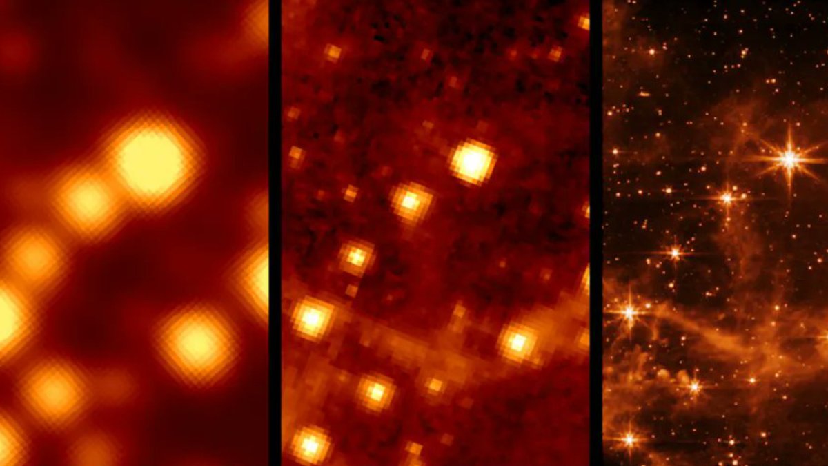 Images obtenues par des télescopes infrarouges. // Source : Via Twitter @SETIInstitute Images obtenues par des télescopes infrarouges. // Source : Via Twitter @SETIInstitute