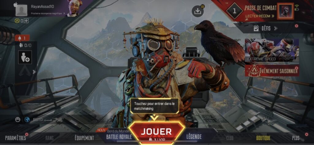 Apex Legends Mobile // Source : Capture d'écran Apex Legends Mobile // Source : Capture d'écran