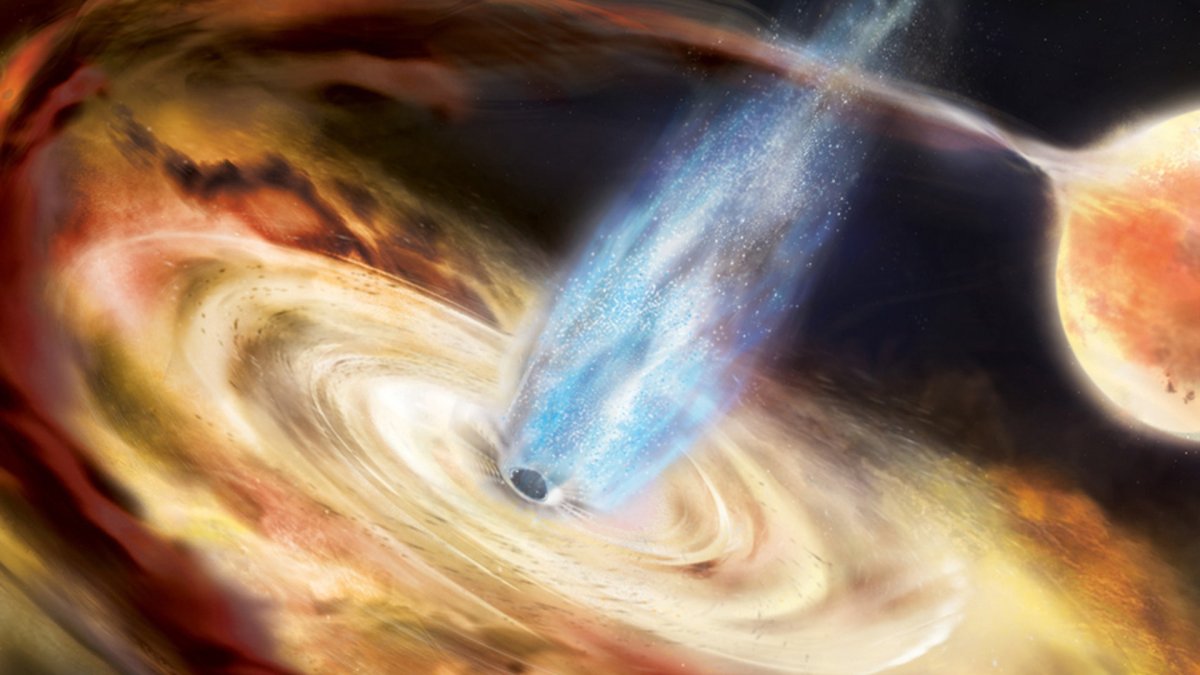 Un trou noir dévorant la matière d'une étoile. // Source : Aurore Simonnet and NASA’s Goddard Space Flight Center Un trou noir dévorant la matière d'une étoile. // Source : Aurore Simonnet and NASA’s Goddard Space Flight Center