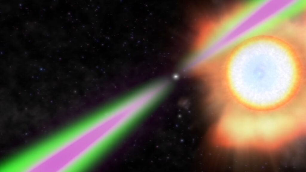 Une veuve noire, illustration. // Source : Capture YouTube Nasa Video Une veuve noire, illustration. // Source : Capture YouTube Nasa Video
