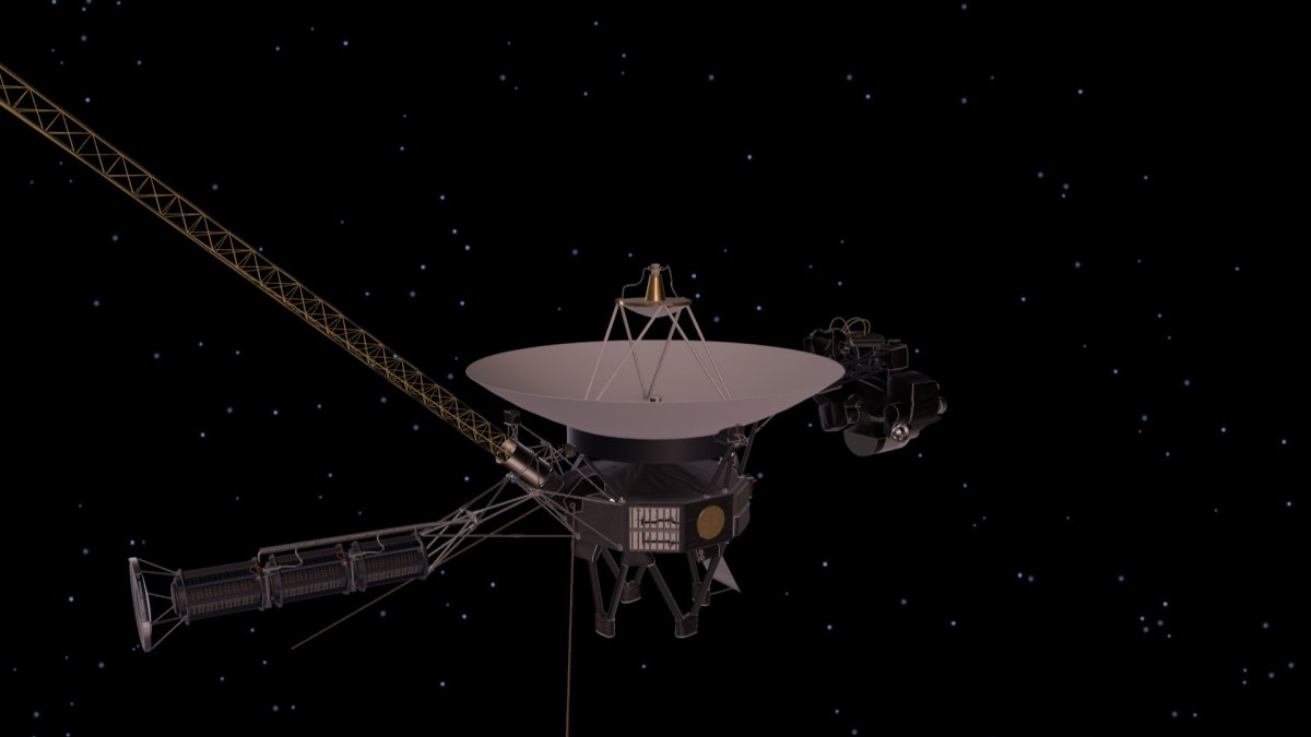 Voyager 1, vue en 3D. // Source : Capture d'écran JPL Voyager 1, vue en 3D. // Source : Capture d'écran JPL