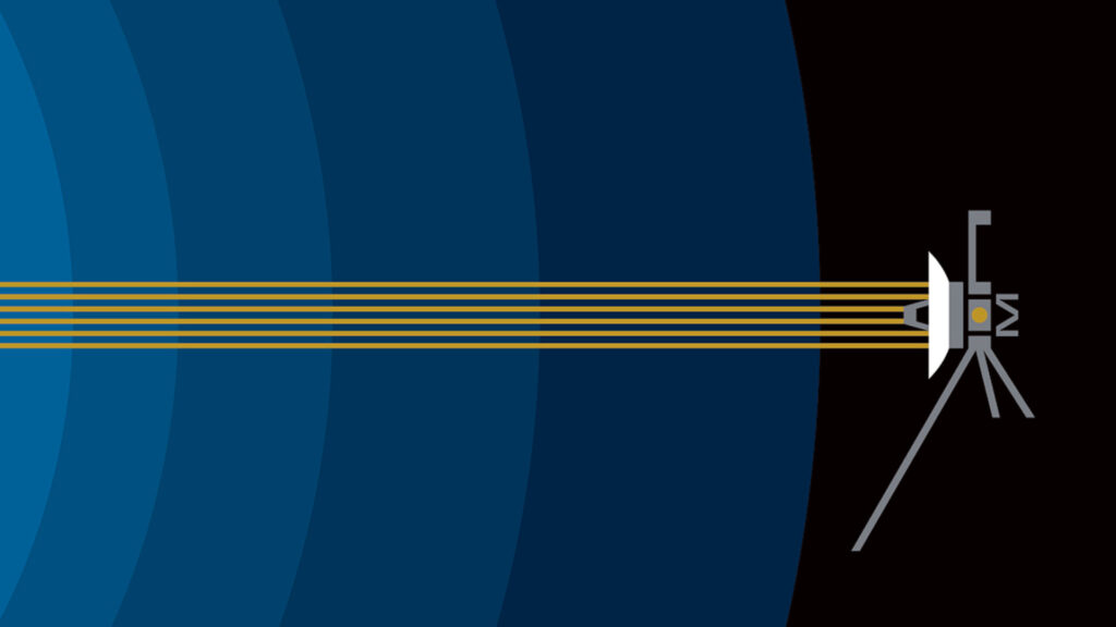 Sonde Voyager, illustration. // Source : Nasa/JPL-Caltech (image recadrée) Sonde Voyager, illustration. // Source : Nasa/JPL-Caltech (image recadrée)