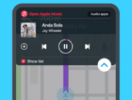 Apple Music dans Waze. // Source : Via @waze Apple Music dans Waze. // Source : Via @waze