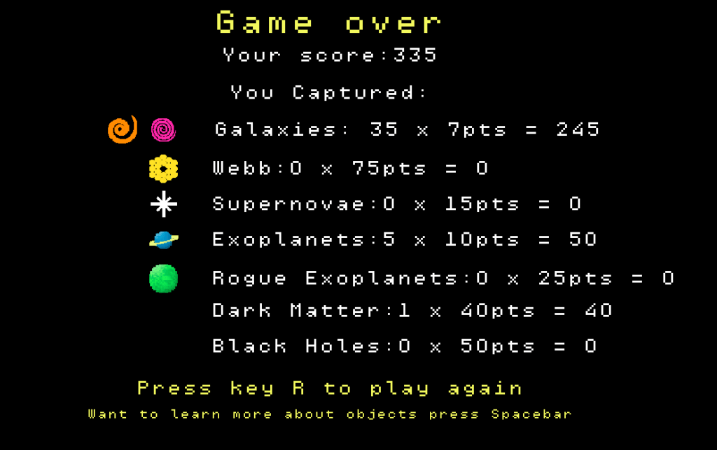 Game Over // Source : Roman Space Observer Game Over // Source : Roman Space Observer