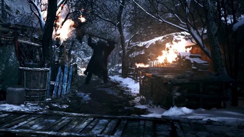 Resident Evil Village sur Mac // Source : Capture d'écran YouTube Apple
