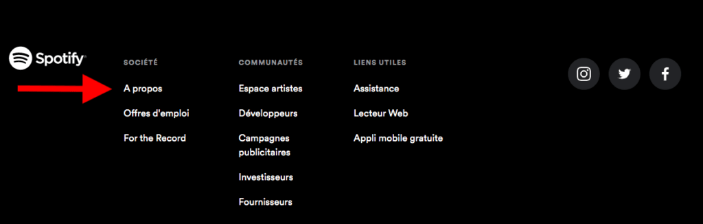 Supprimer compte Spotify  // Source : Capture d'écran