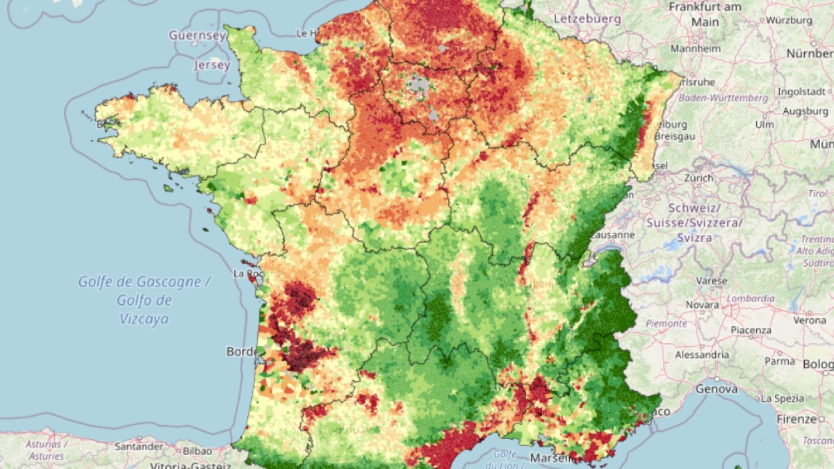 Source : Solagro / carte Adonis Source : Solagro / carte Adonis