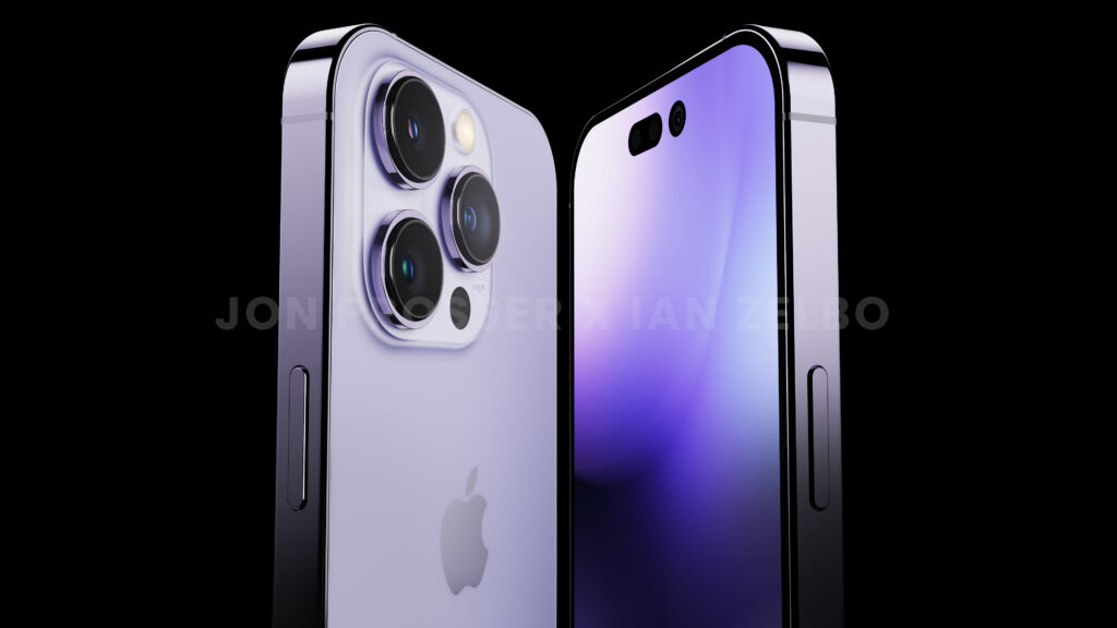 Le module caméra dépasserait toujours au dos de l’iPhone 14. // Source : Jon Prosser / Ian Zelbo