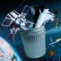 La « poubelle » des débris spatiaux. // Source : Montage Louise Audry pour Numerama