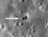 La Nasa a repéré le lieu de l'impact // Source : NASA