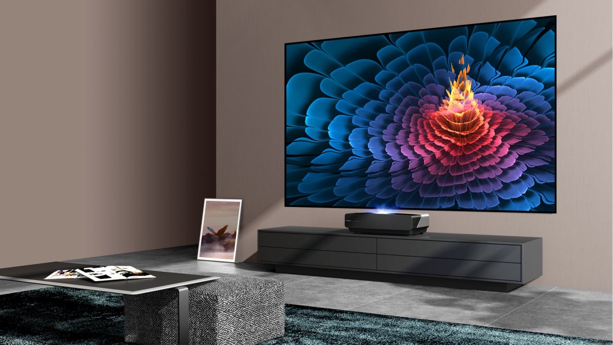 Le Laser TV Hisense 100L5F // Source : Hisense Le Laser TV Hisense 100L5F // Source : Hisense