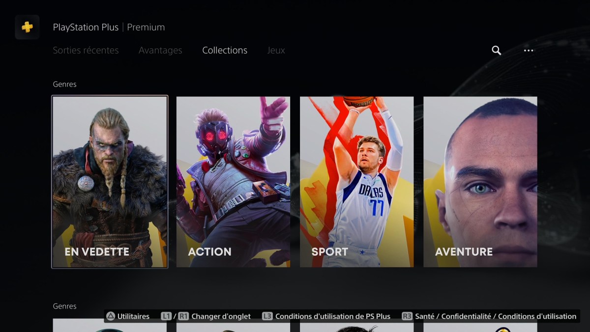 Le nouveau PlayStation Plus // Source : Capture PS5 Le nouveau PlayStation Plus // Source : Capture PS5