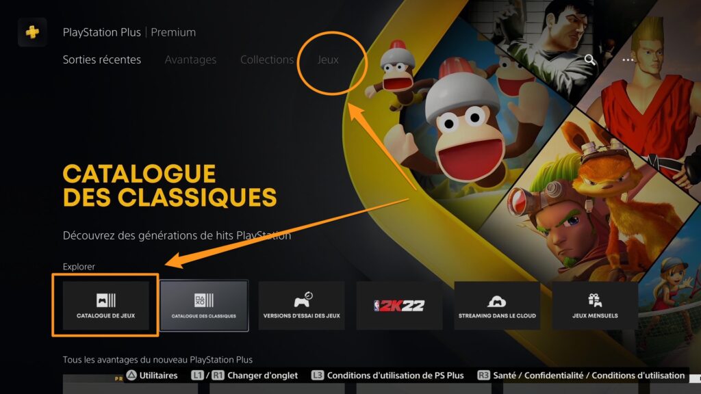 Le nouveau PlayStation Plus // Source : Capture PS5 Le nouveau PlayStation Plus // Source : Capture PS5