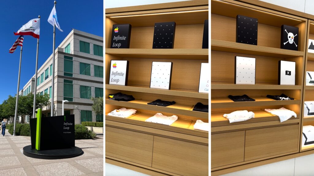 Le magasin d'Infinite Loop, l'ancien siège d'Apple. // Source : Numerama Le magasin d'Infinite Loop, l'ancien siège d'Apple. // Source : Numerama