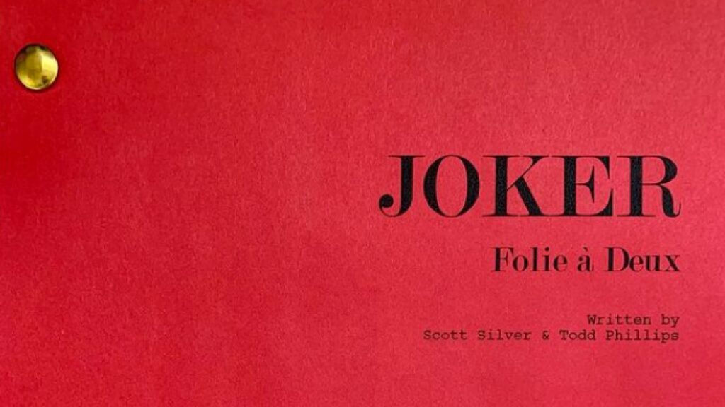 Titre de Joker 2, partagé par le réalisateur. // Source : Todd Philipps / Instagram Titre de Joker 2, partagé par le réalisateur. // Source : Todd Philipps / Instagram