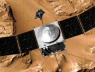 MAVEN, vue d'artiste. // Source : NASA