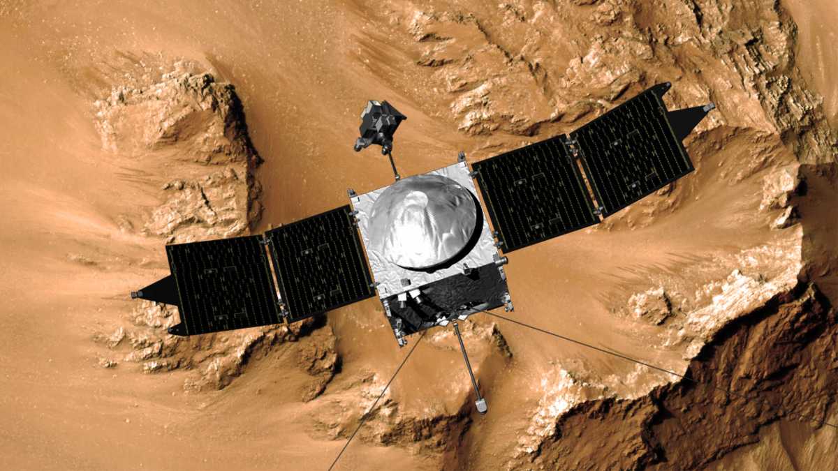 MAVEN, vue d'artiste. // Source : NASA MAVEN, vue d'artiste. // Source : NASA