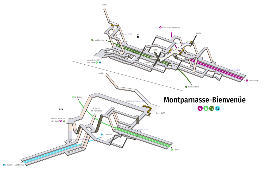 La station de Montparnasse, en 3D. // Source : Albert Guillaumes La station de Montparnasse, en 3D. // Source : Albert Guillaumes