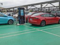 Borne de recharge Power Dot à Wittenheim // Source : Raphaelle Baut pour Numerama