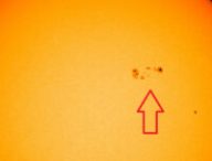 Tache sur le soleil // Source : Space.com Tache sur le soleil // Source : Space.com