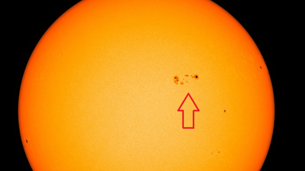 Tache sur le soleil // Source : Space.com Tache sur le soleil // Source : Space.com