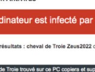 Fausse alerte spam // Source : Capture d'écran : Google Chrome Fausse alerte spam // Source : Capture d'écran : Google Chrome